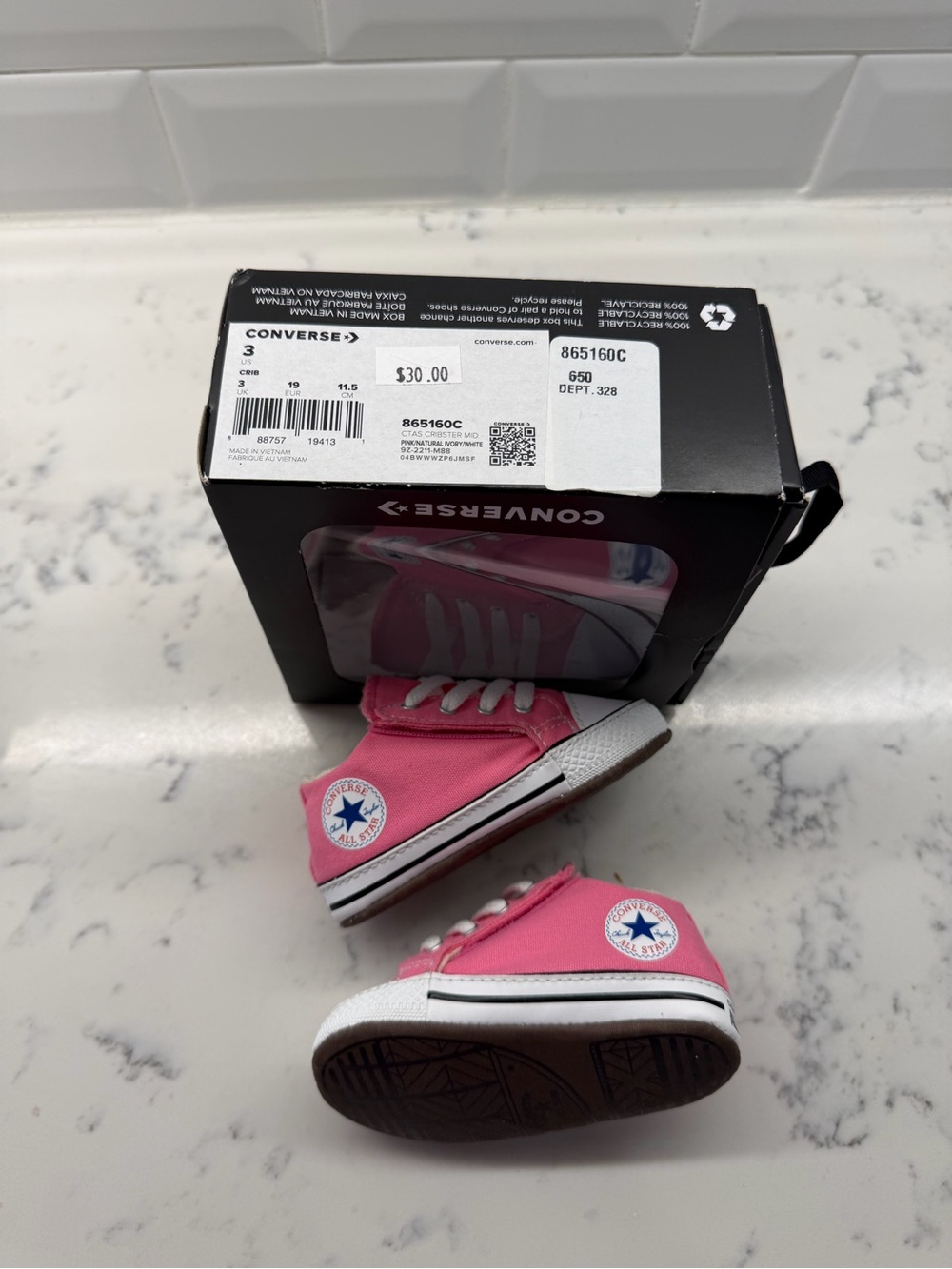 Converse Kids Pink High-Top Sneakers